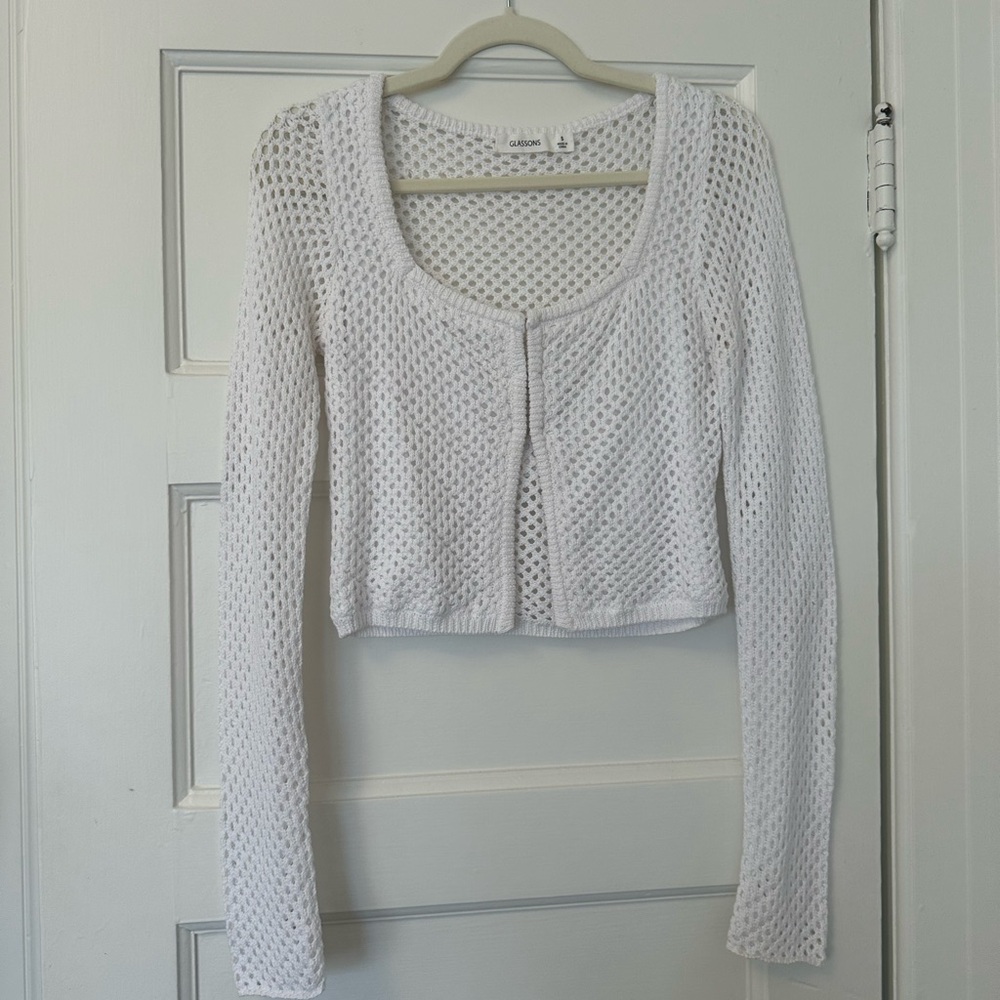 White Knit Top